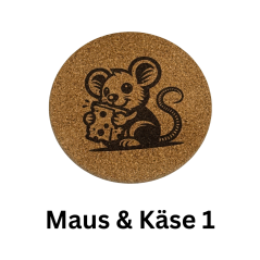 Kork Pfannenuntersetzer Ø 19 cm – Hitzeschutz mit Motiven