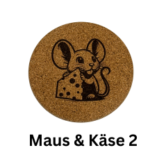 Kork Pfannenuntersetzer Ø 19 cm – Hitzeschutz mit Motiven