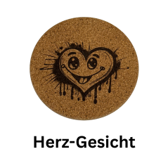 Kork Pfannenuntersetzer Ø 19 cm – Hitzeschutz mit Motiven