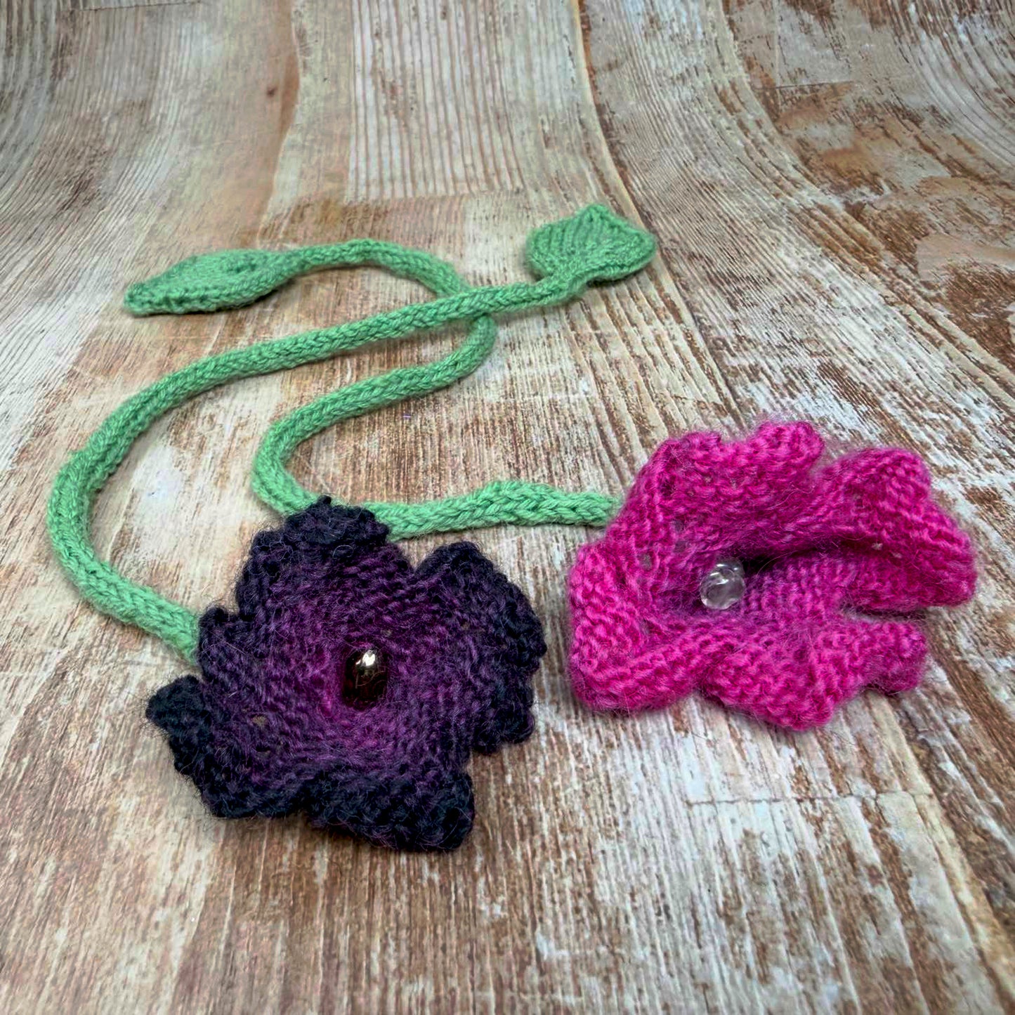 Buchzeichen gestrickt