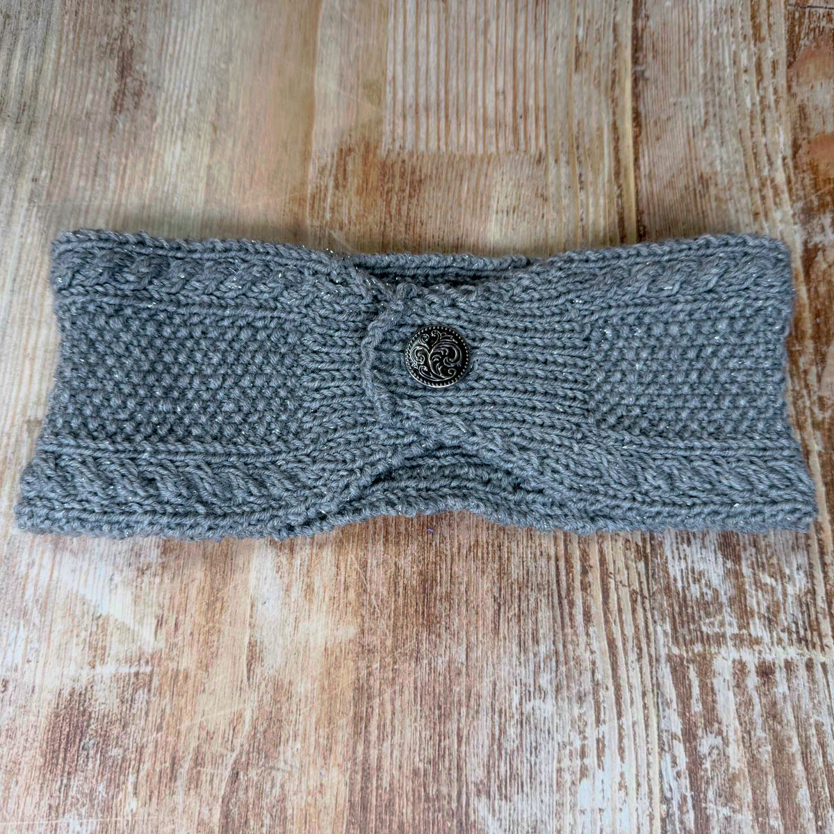 Stirnband Grau