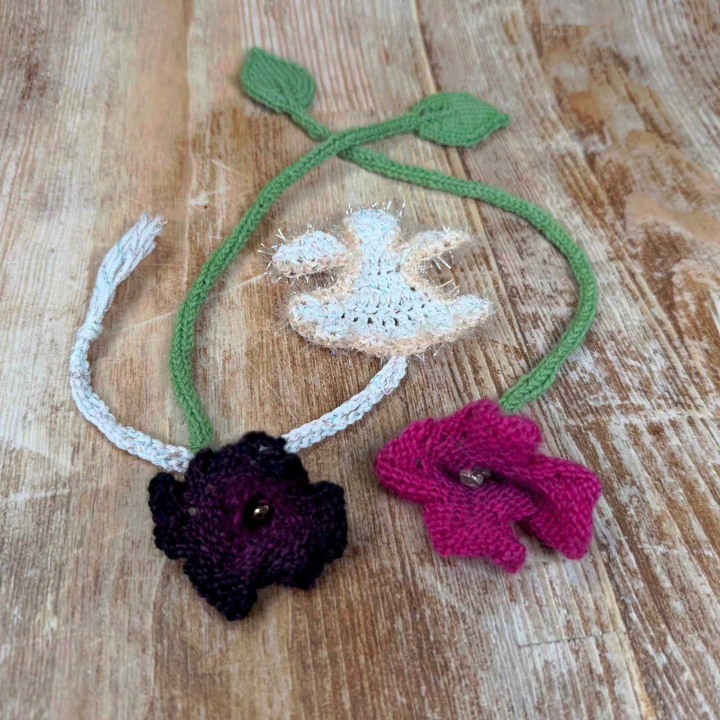 Buchzeichen gestrickt