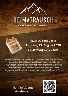 Flyer zu Heimatrausch Markt & Begegnung 2026