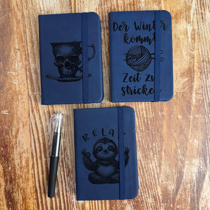 Mini Leder Notizbuch
