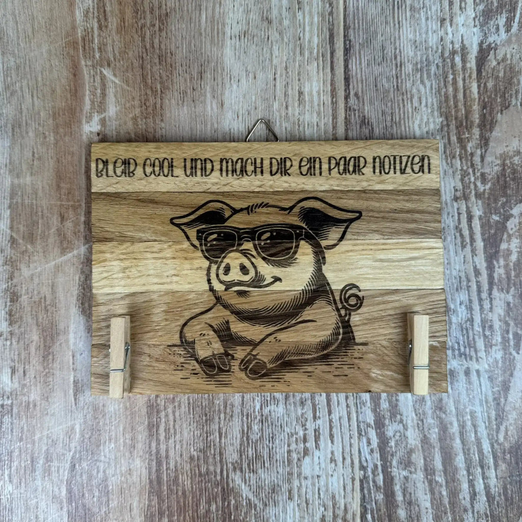 Klemmbrett Cooles Schwein - MountainBock.ch - MB - 0404509
